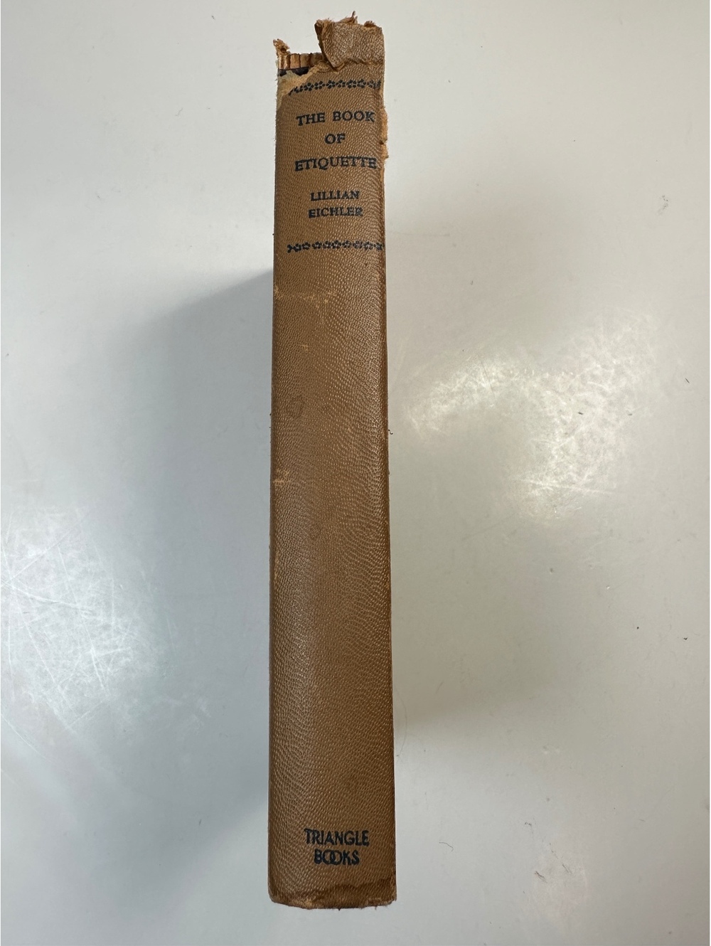 VTG 1948 The Book Of Etiquette Lillian Eichler Triangle Books Hardcover